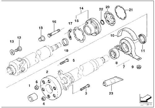 BMW 26127501257 Промежуточная опора алюминий