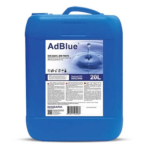 NIAGARA 270928 Жидкость AdBlue! 20л (водный раствор мочевины) для систем SCR а/м евро 4,5,6