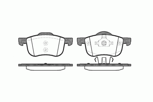 ROADHOUSE 271300 Колодки тормозные VOLVO C70/S60/S80/V70/XC70/XC90 98- перед.;Колодки тормозные дисковые