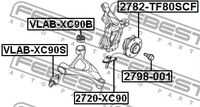 FEBEST 2798001 Болт ШРУСа! Volvo XC90 03>