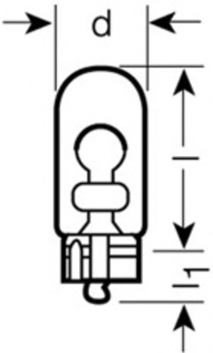 OSRAM 2825-02B Комплект ламп ORIGINAL LINE! 2шт. (W5W) 12V 5W W2.1x9.5d качество ориг. з/ч (ОЕМ)