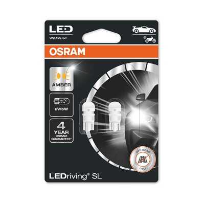 OSRAM 2827DYP-02B LEDriving SL (3поколение) 0,5W/12V W5W W2.1X9.5D BLI2 оранжевый 2шт