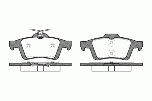 ROADHOUSE 284230 Колодки тормозные FORD FOCUS 2 04- задн.;Комплект тормозных колодок