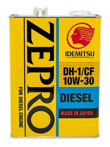 IDEMITSU 2862004 10W30 ZEPRO DIESEL (4L) масло моторное! полусинт. API CF, JASO DH-1