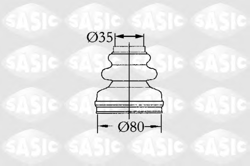 SASIC 2873813 Комплект пылника, приводной вал