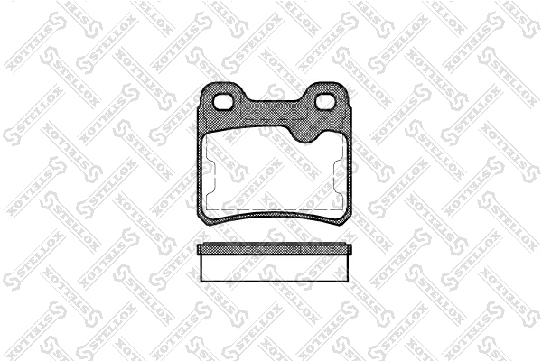 STELLOX 293 010-SX Комплект тормозных колодок, дисковый тормоз