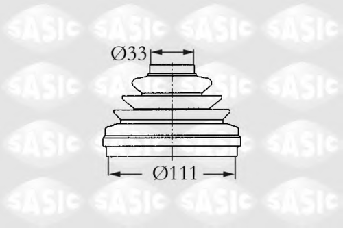 SASIC 2933993 Комплект пылника, приводной вал