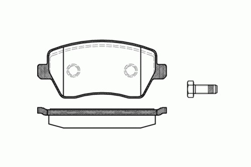 ROADHOUSE 298700 Колодки тормозные RENAULT LOGAN/DUSTER/CLIO 04- перед.;Комплект тормозных колодок