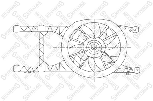 STELLOX 29-99012-SX Вентилятор, охлаждение двигателя