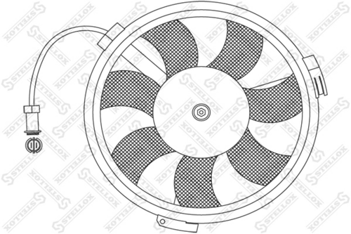 STELLOX 2999013SX Вентилятор охлаждения! VW Passat 1.6-2.8 00-05, Audi A4/A6/A8 1.6-2.8 94-05