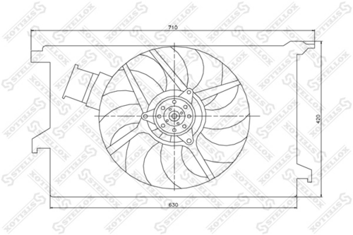 STELLOX 29-99271-SX Вентилятор, охлаждение двигателя