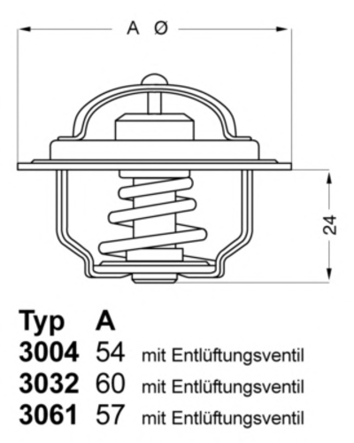 WAHLER 3004.88D1 Термостат, охлаждающая жидкость