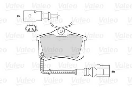 VALEO 301180 VL колодки дисковые задние! VW Golf III 2.0-2.9/1.9TDi 96-99/IV 1.6 00>