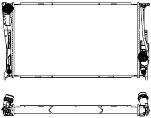 SAKURA 3011-8502 Радиатор системы охлаждения! BMW E90 3.0i 06-11/E84 2.0i 11>