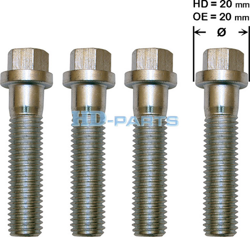 HDPARTS 306020 Болт! крестовины кардана M12x50 10.9 (КОМПЛЕКТ 4шт) Scania