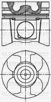 YENMAK 31-04159-000 89,00 mm. поршень с пальцем, с кольцами