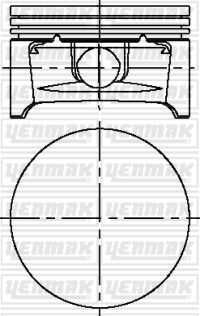 YENMAK 3104216000 Поршень с кольцами! d79 1.2x1.2x2 STD Opel Astra/Meriva 1.6 16V X16XEP 00>