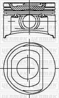 YENMAK 3104266000 72,00 MM. порш+палец, с кольцами