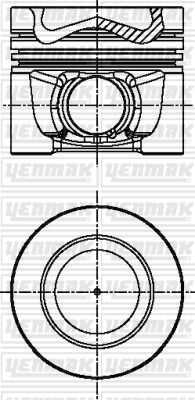 YENMAK 3104341000 81,00 mm. поршень с пальцем, с кольцами