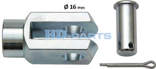 HDPARTS 310716 Вилка тормозной камеры! M16x1.5 в сборе с пальцем 15.8 Scania P/G/R/T