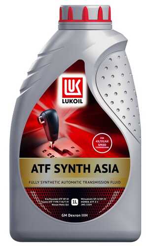 LUK 3132619 Лукойл ATF SYNTH ASIA (1L) жидкость гидравлич.! Dexron IIIH, Toyota T-III/T-IV, MOPAR ATF +2/+3/+4