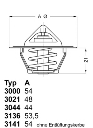 WAHLER 313682D50 Термостат! Fiat, Peugeot, Citroen 80>