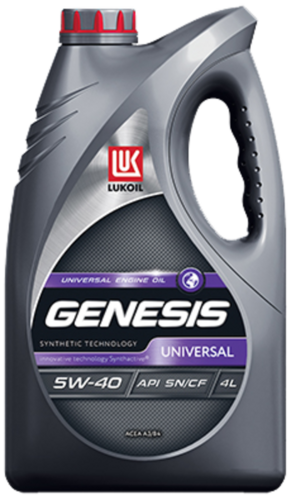 LUKOIL 3148631 Лукойл GENESIS UNIVERSAL 5W40 (4L) масло моторное! полусинт. API SN;Масло моторное GENESIS UNIVERSAL 5W-40 полусинтетика 4 л