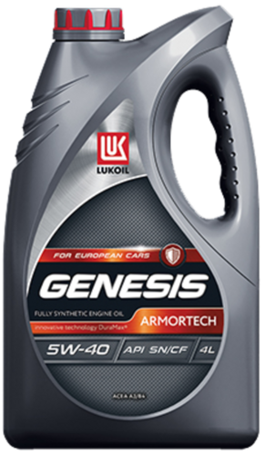 LUKOIL 3148675 Лукойл GENESIS ARMORTECH 5W40 (4L) масло моторное! синт. SN, 502 00/505 00, 226.5/229.5, 0700/0710;Масло моторное GENESIS ARMORTECH 5W-40 синтетика 4 л