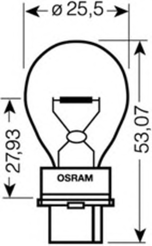 OSRAM 3156 Лампа накаливания, фонарь указателя поворота