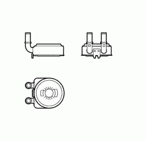 NRF 31739 Радиатор масляный! Citroen C4/C5/Berlingo 98>, Peugeot 206/306/406