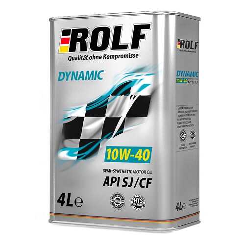 ROLF 322230 DYNAMIC SAE 10W40 API SJ/CF (П/СИНТ) 4 л