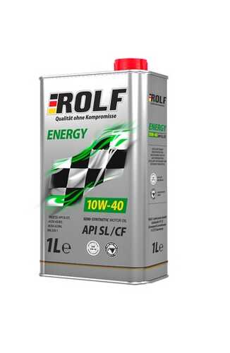 ROLF 322232 Масло моторное ENERGY SAE 10W40 SL/CF (П/С) 1Л (12);Масло моторное Energy SAE 10W-40 API SL/CF 1л