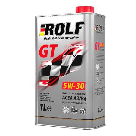 ROLF 322619 Масло GT SAE 5W-30 ACEA A3/B4 (синт.) 1л;GT SAE 5W-30 ACEA A3/B4 1л