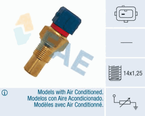 FAE 32290 Датчик, температура охлаждающей жидкости