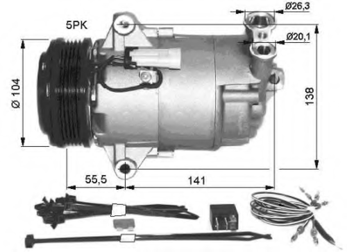 NRF 32426 Компрессор, кондиционер