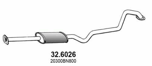 ASSO 32.6026 Глушитель средняя часть