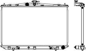 SAKURA 3271-8506 Радиатор системы охлаждения! АКПП Lexus RX 3.5i 10>