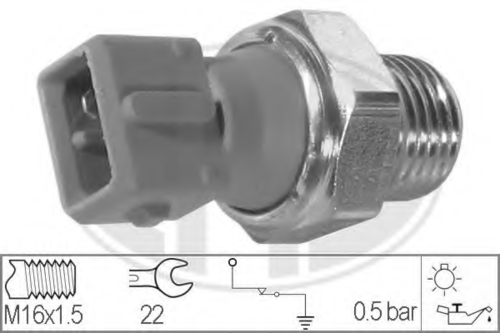 ERA 330023 Датчик давления масла! Peugeot 306-806/Boxer 1.8-2.5i/1.9D/2.5D/DT/DTiC 92>