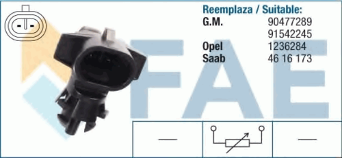 FAE 33501 Датчик, внешняя температура