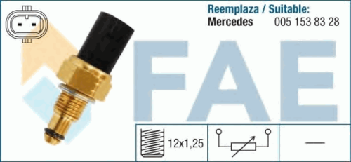 FAE 33880 Датчик температуры охл. жидк.! MB W204/W211/S211 2.0-2.5CDi 06>