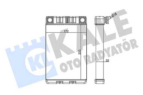 KALEOTORADYATOR 346625 Радиатор печки! MB W203/C209/W463/R230 00>