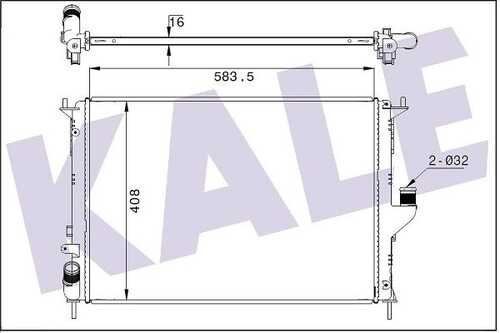 KALEOTORADYATOR 348685 Радиатор системы охлаждения! Renault Logan 1.6/1.5D 08>