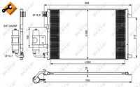 NRF 350042 Конденсатор, кондиционер