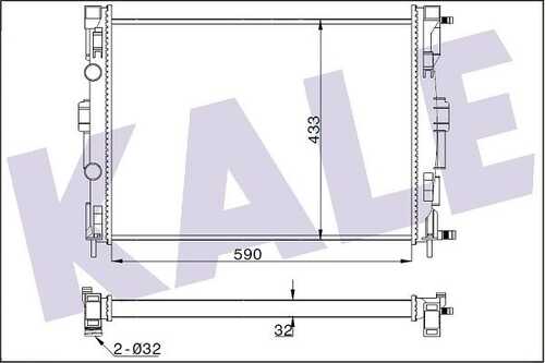 KALEOTORADYATOR 351005 Радиатор охлаждения