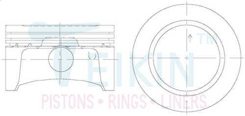 TEIKIN 35197STD Поршень 1шт