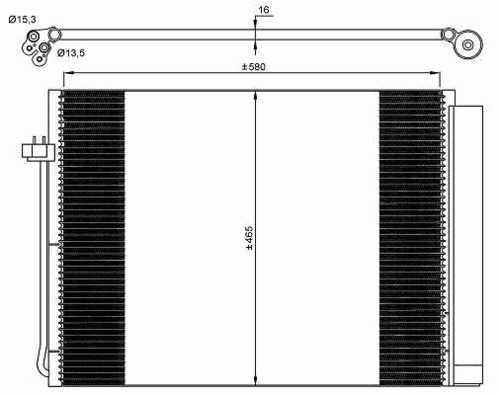 NRF 35906 Радиатор кондиционера! BMW X5 E70/X6 E71 3.0Si-5.0i/3.0D/SD/3.5D 07>