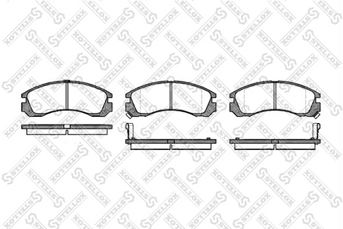 STELLOX 365 002-SX 354 02=765FDB колодки дисковые п. Mitsubishi Galant 2.0/2.5/2.4GDi 89>/L200 2.5D 96>