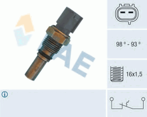 FAE 36550 Датчик включения вентилятора! Lexus GS 300, Toyota Supra 3.0i 24V 93-98