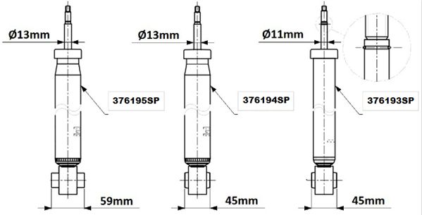 MONROE 376195SP Амортизатор задний газовый! Skoda Octavia 3, VW Golf 7 13>