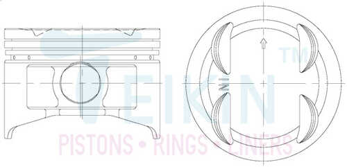 TEIKIN 38171STD Поршень 1шт